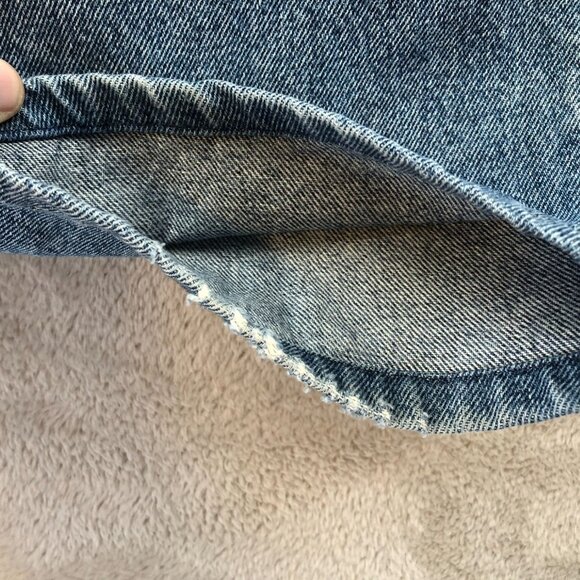 Full Blue Mens Jeans 38x30 Relaxed Fit Straight Leg Blue Denim Cotton Casual - Picture 10 of 16